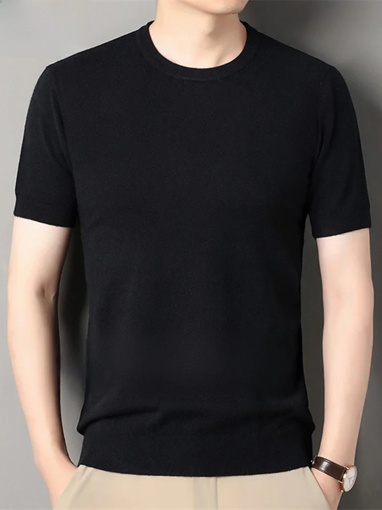 

Мужской вязаный свитер ort Sve Wool Легкий круглый Ne f Sve White Wool Blend Casual Sle Удобная посадка