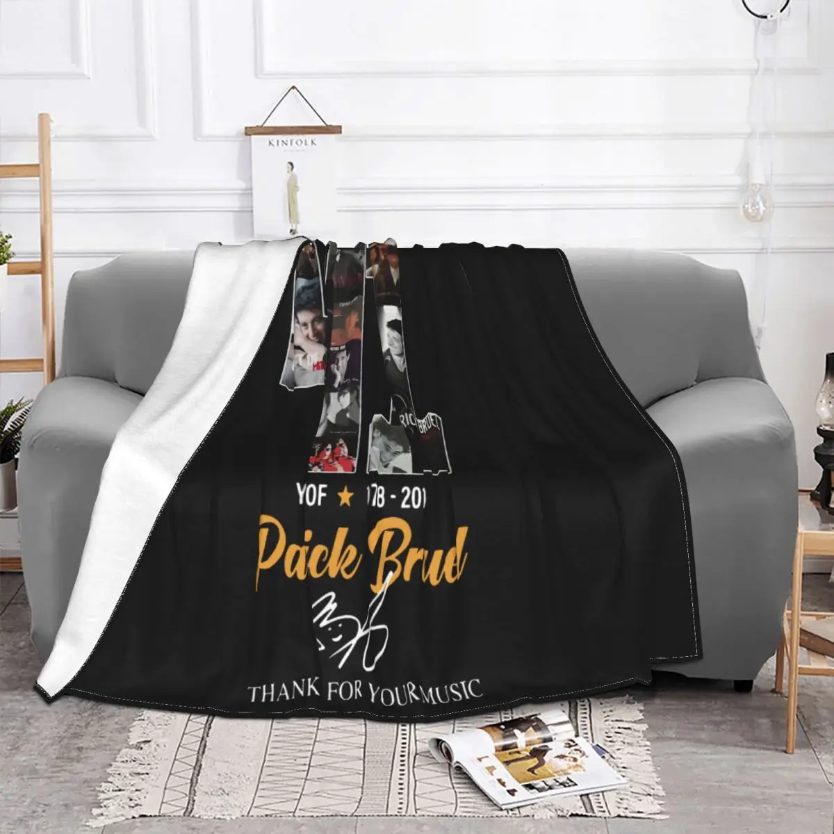 41 Years Of 1978 2019 Patrick Bruel Thank You For Your Music Signature Case Women Men Beautiful High Quanlity Throw Blanket