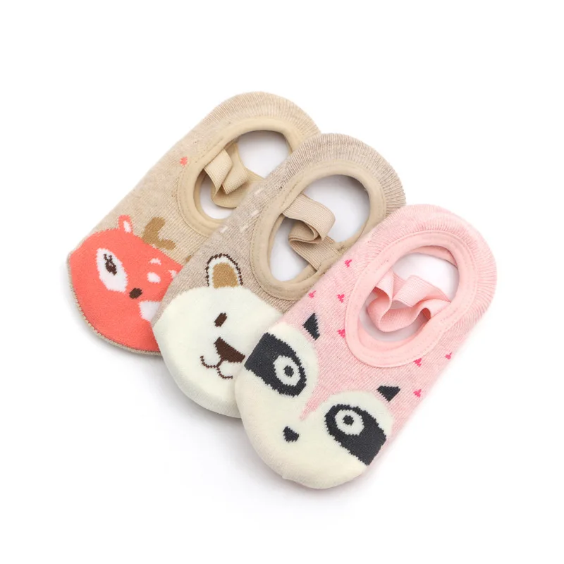 Spring and Summer Baby Non-slip Spot Glue No Leggy Feet Comfortable Breathable Cartoon Animal Children Floor Toddler Boat Socks