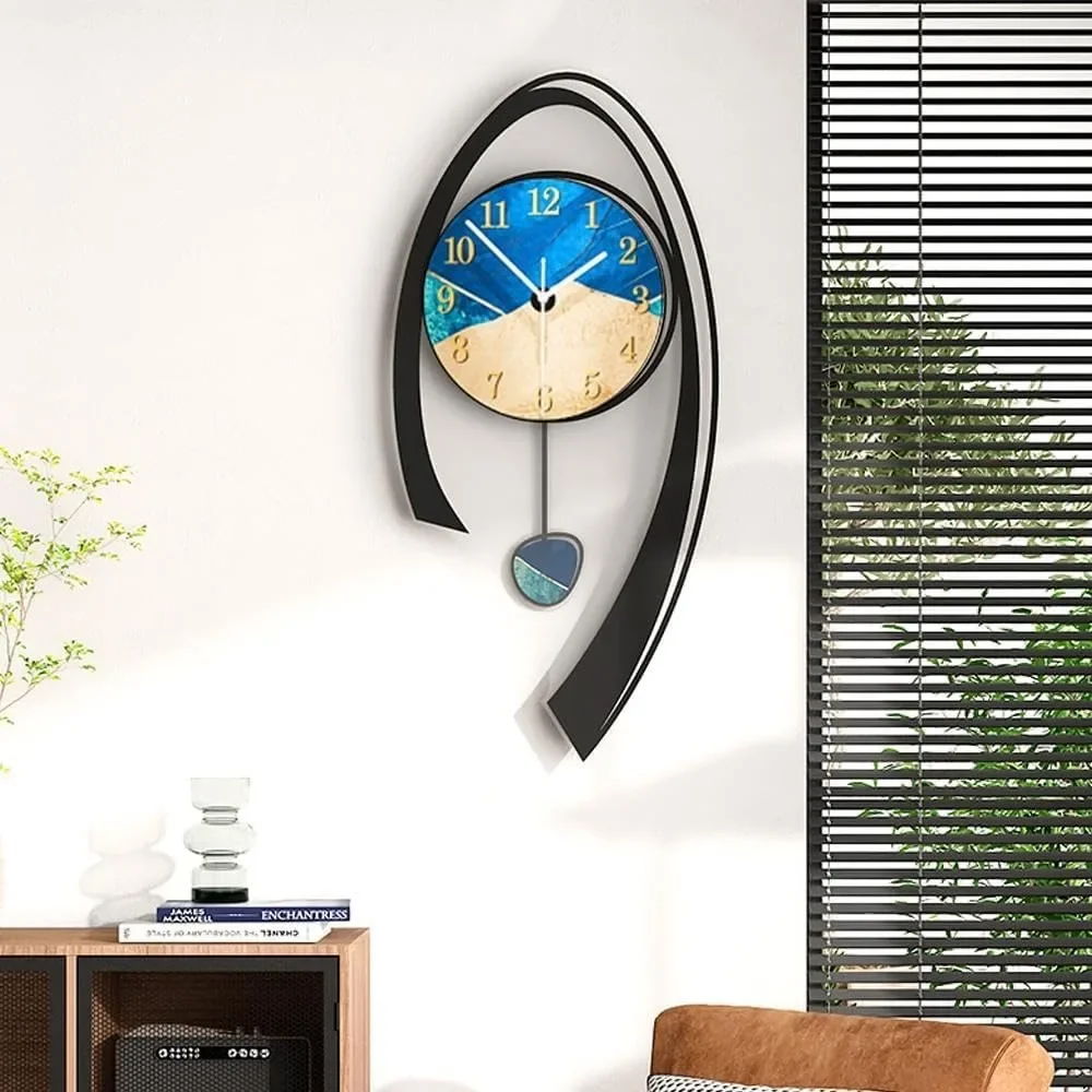 Clock Wall Home Decor Suitable for Living Room Modern Wall Clock Non-ticking Multi-color Decorative Clock Kitchen Clocks