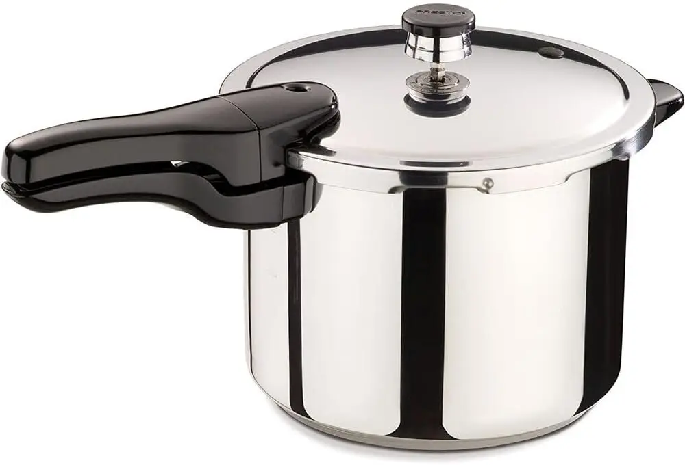 

6-Quart Stainless Steel Pressure Cooker for Fast Cooking, Dishwasher Safe with 12-Year Warranty