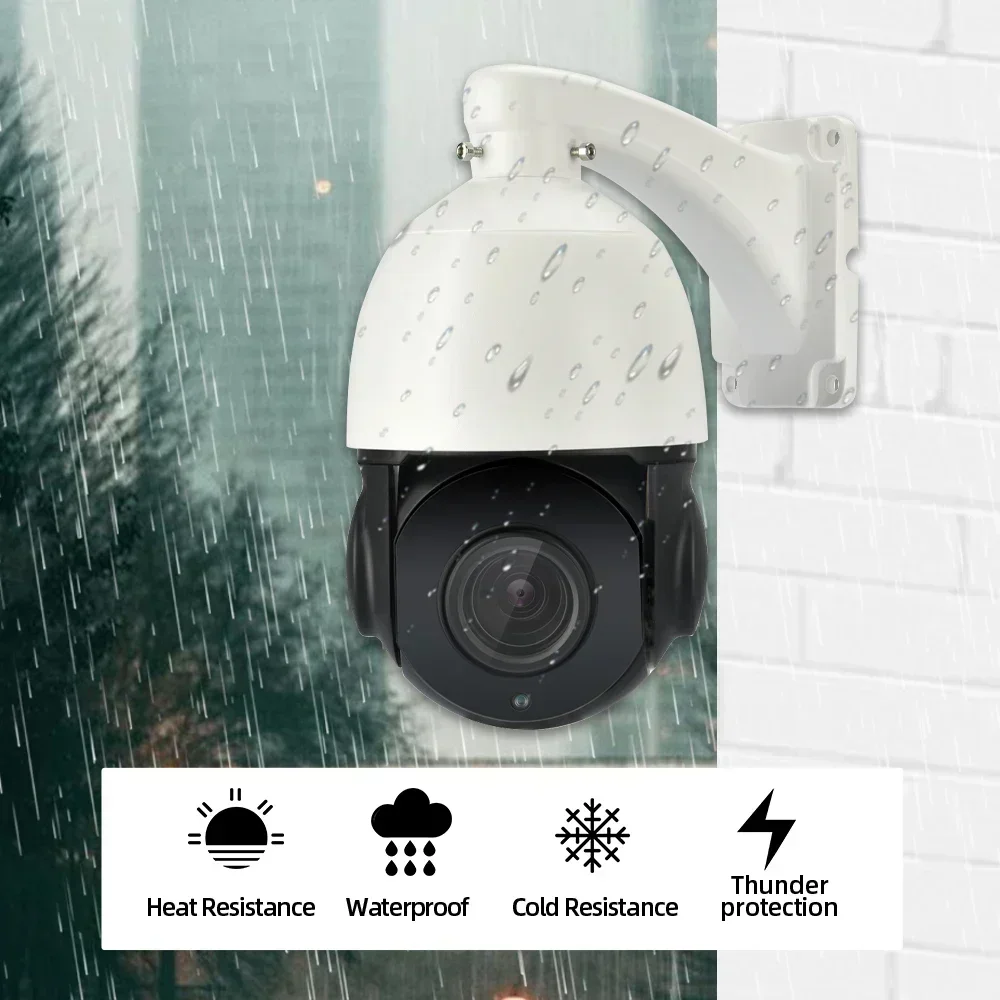 8CH 4K 8MP POE NVR Security System 38X Zoom Camera Kit 8MP AI Smart Auto Tracking PTZ CCTV IP Camera Video Surveillance Set 4CH