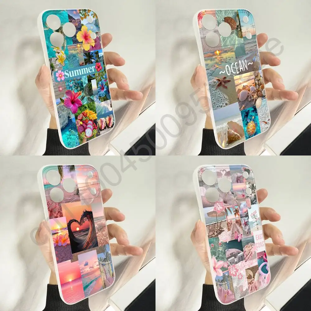 

Summer Seaside Ocean Beach Sea Phone Case For iPhone 11,16,15,14,13,17,12,Plus,E,Air,Mini,Pro,Max Magnetic Magsafe Soft Cover