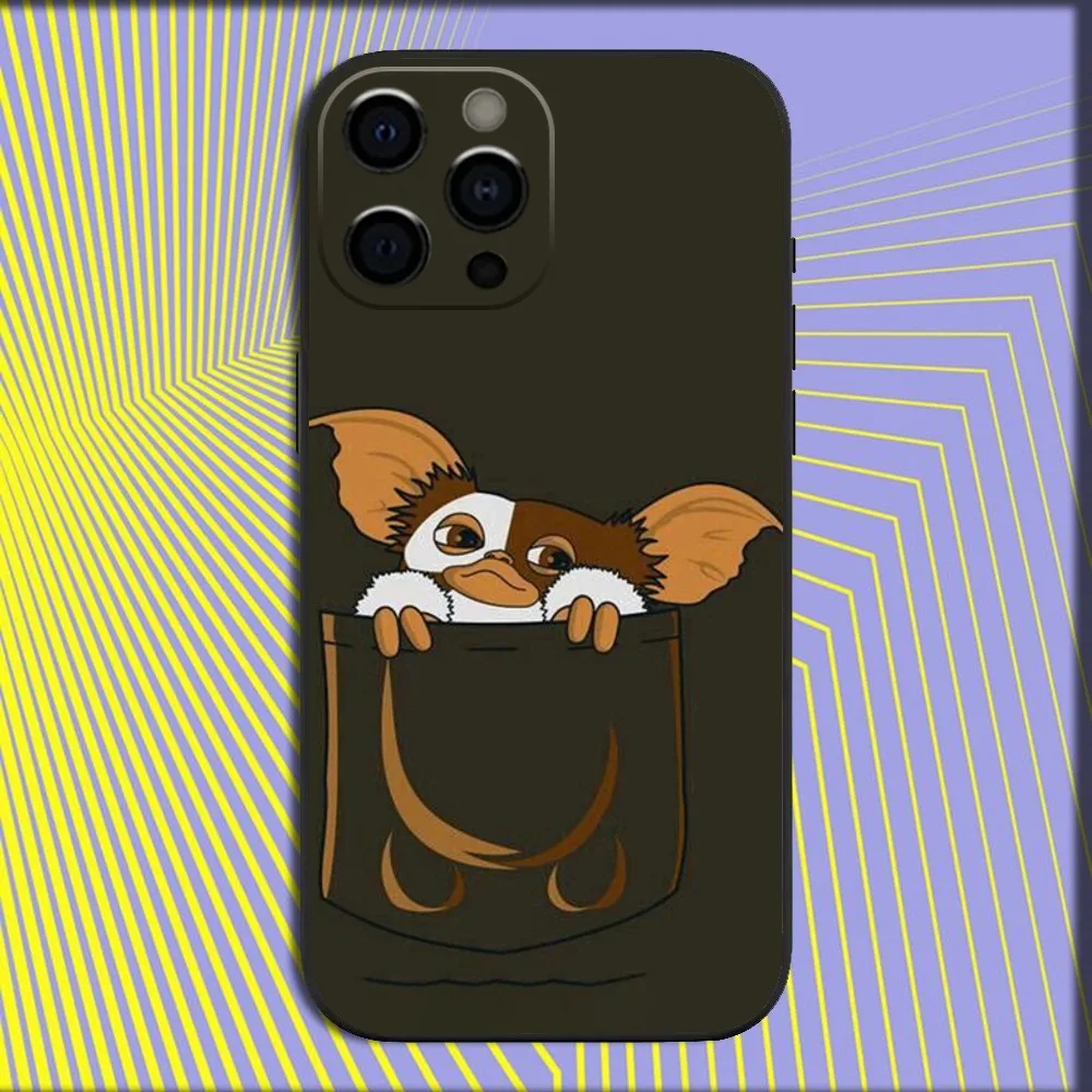 Cute G-Gremlins Gizmo Phone Case For iPhone 16,15,14,13,12,11,Pro,X,XS,Max,XR,Plus,Mini Soft Black Cover