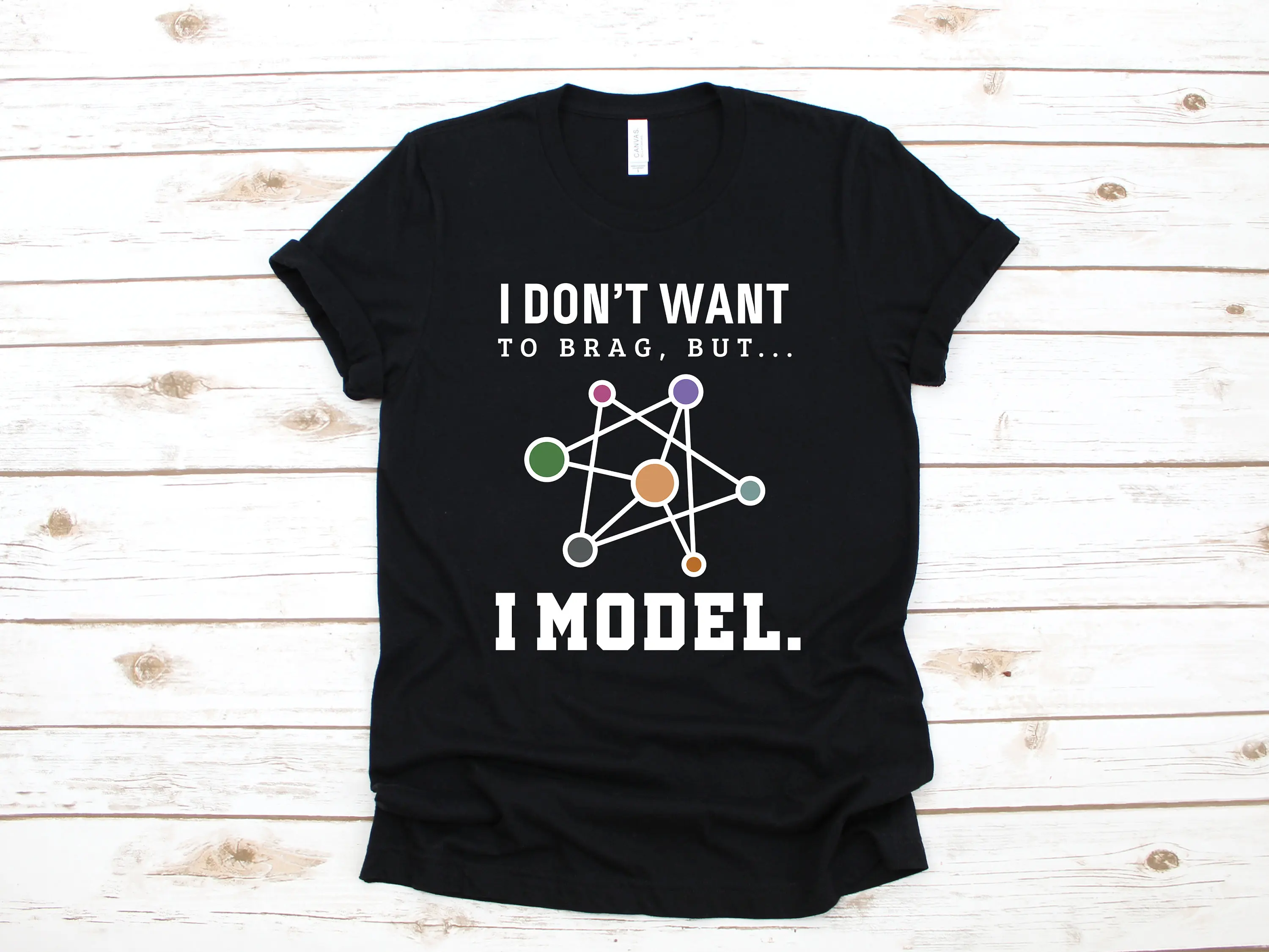 Data Model T Shirt Funny Big Statistics Analyst Scientist SweaT Long Sleeve