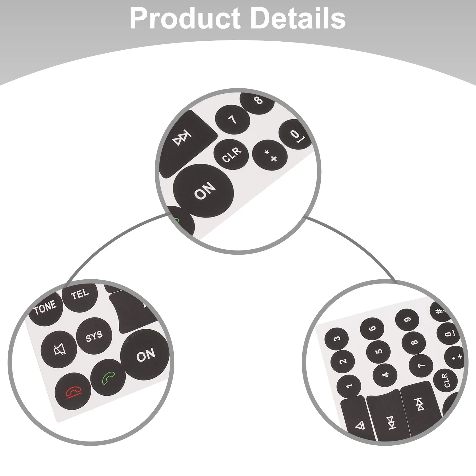 Audio Button Repair Sticker For Mercedes C E GLK W Class 2007-2014 Vinyl Decal Overlay For Radio Control Panel Replacement