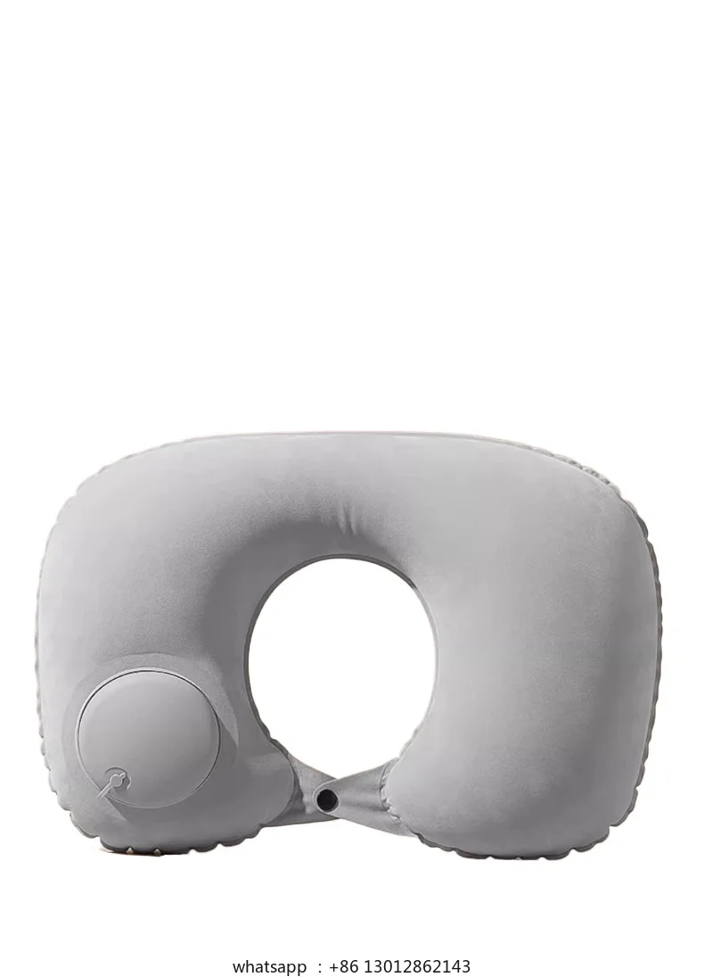 

Inflatable u-shaped pillow press sleeping neck pillow portable folding