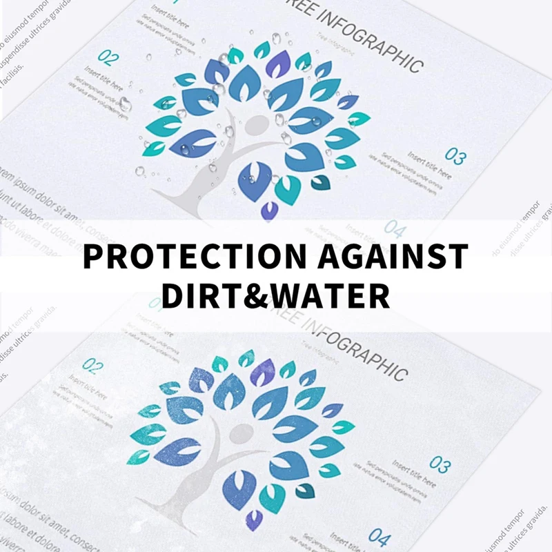 200PCS A4 Multipurpose File 11-Hole Loose Leaf Clear Sheet Page Document Punched Pocket Folder Protector For Files Paper Durable