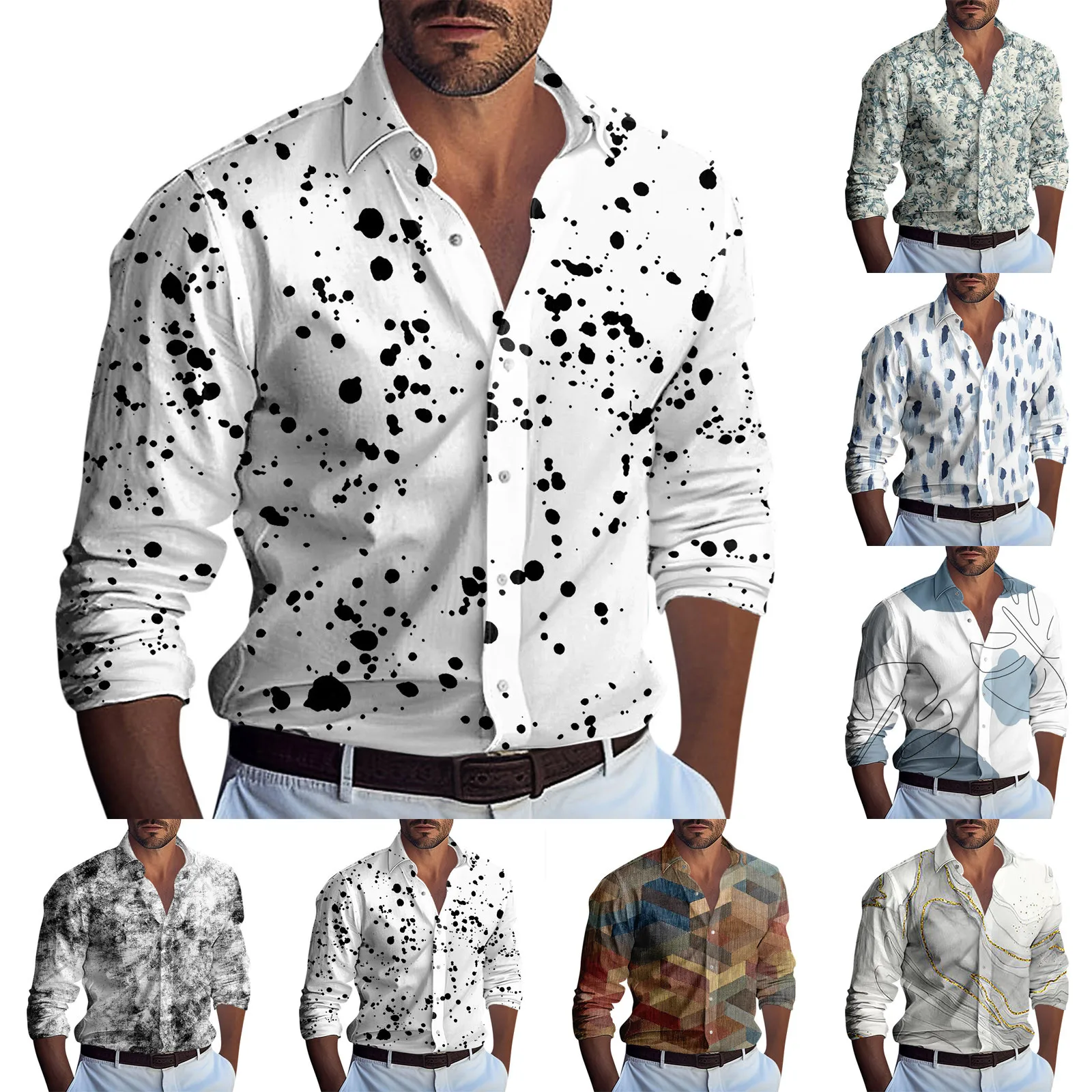 Mode Shirt Streifen Farbe geometrische Designer Design neues beliebtes Element lässig Outdoor-Party weiches und bequemes Material