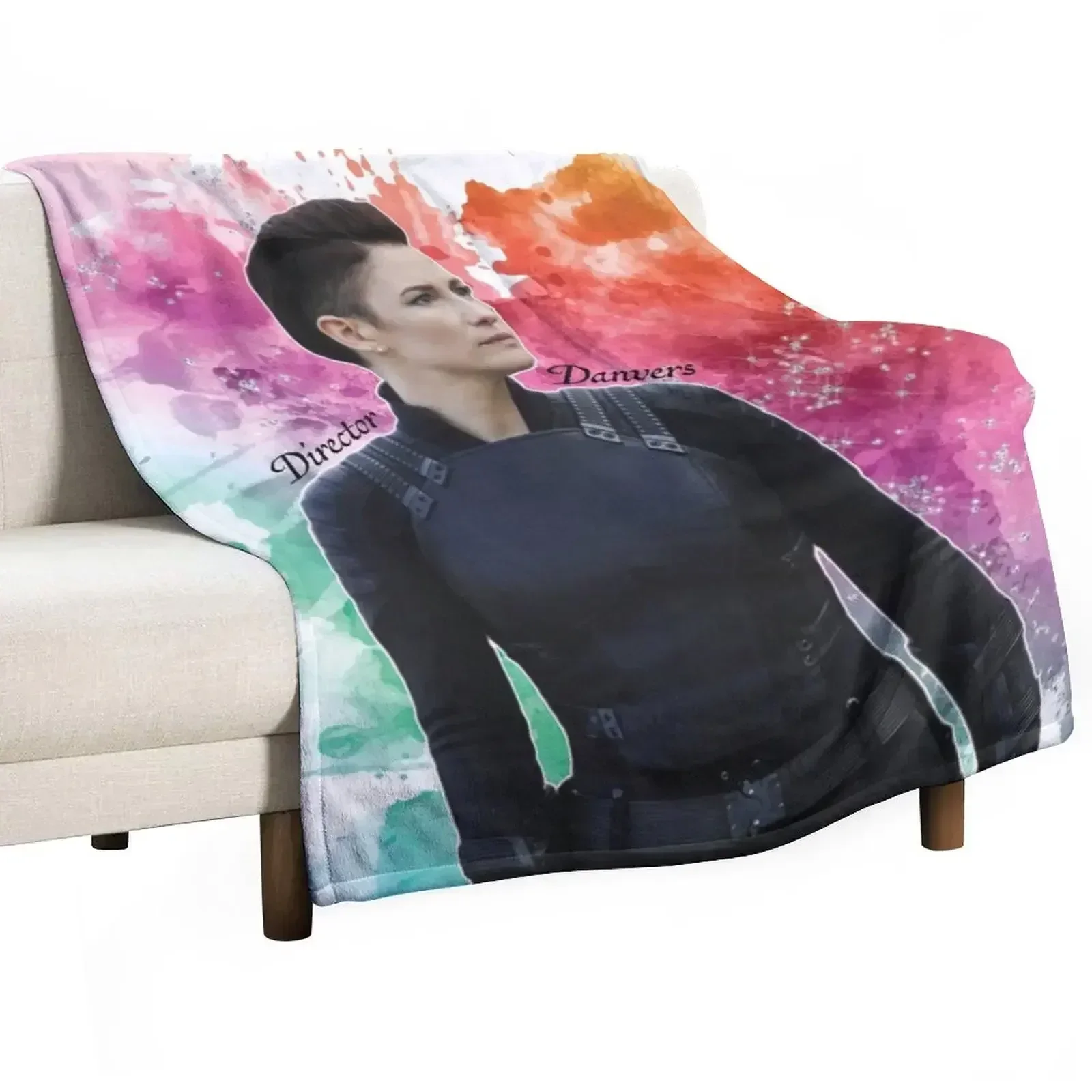 Alex Danvers Watercolour Throw Blanket Furrys Bed Fashionable Soft Big Retros Decorative Sofas Baby Blankets