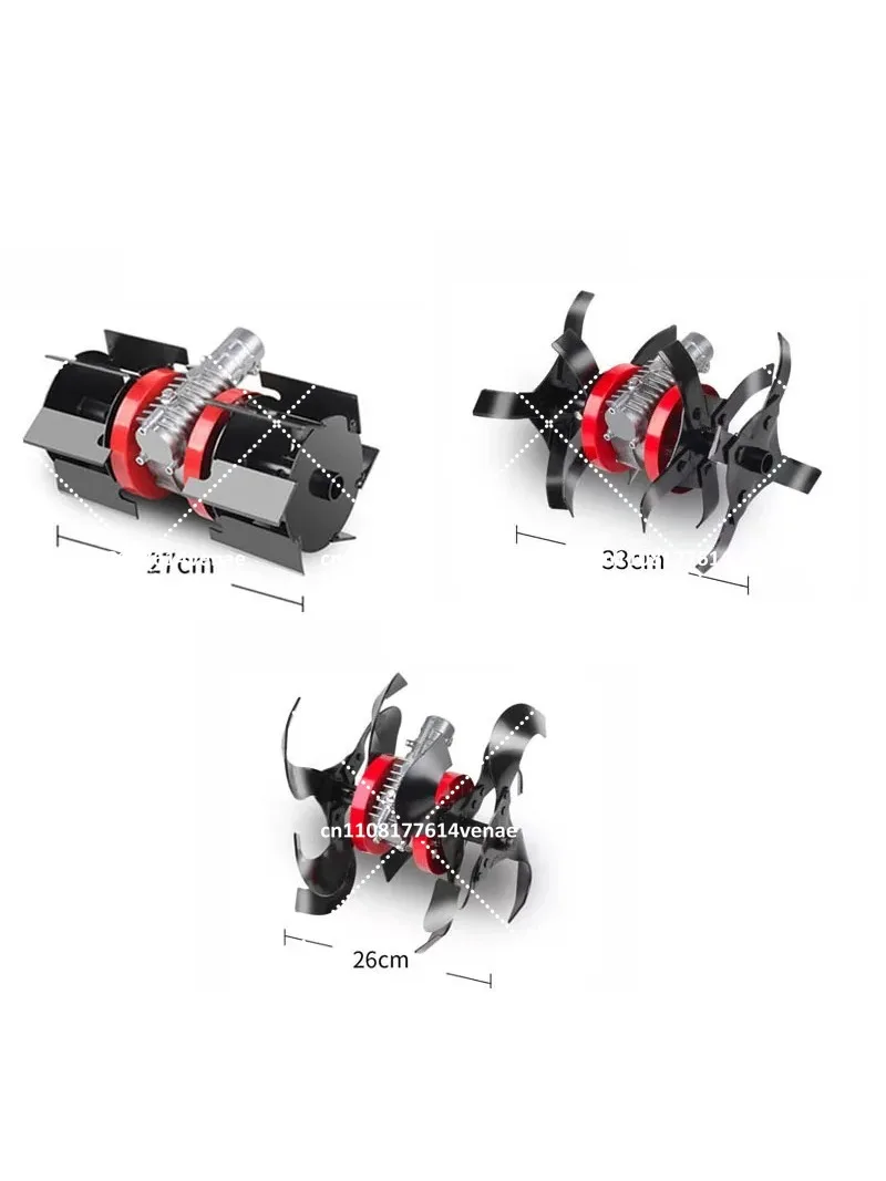 Electric Lawn Mower Weeding Wheel Loosening Wheel Deep Plowing Wheels Mower Accessories