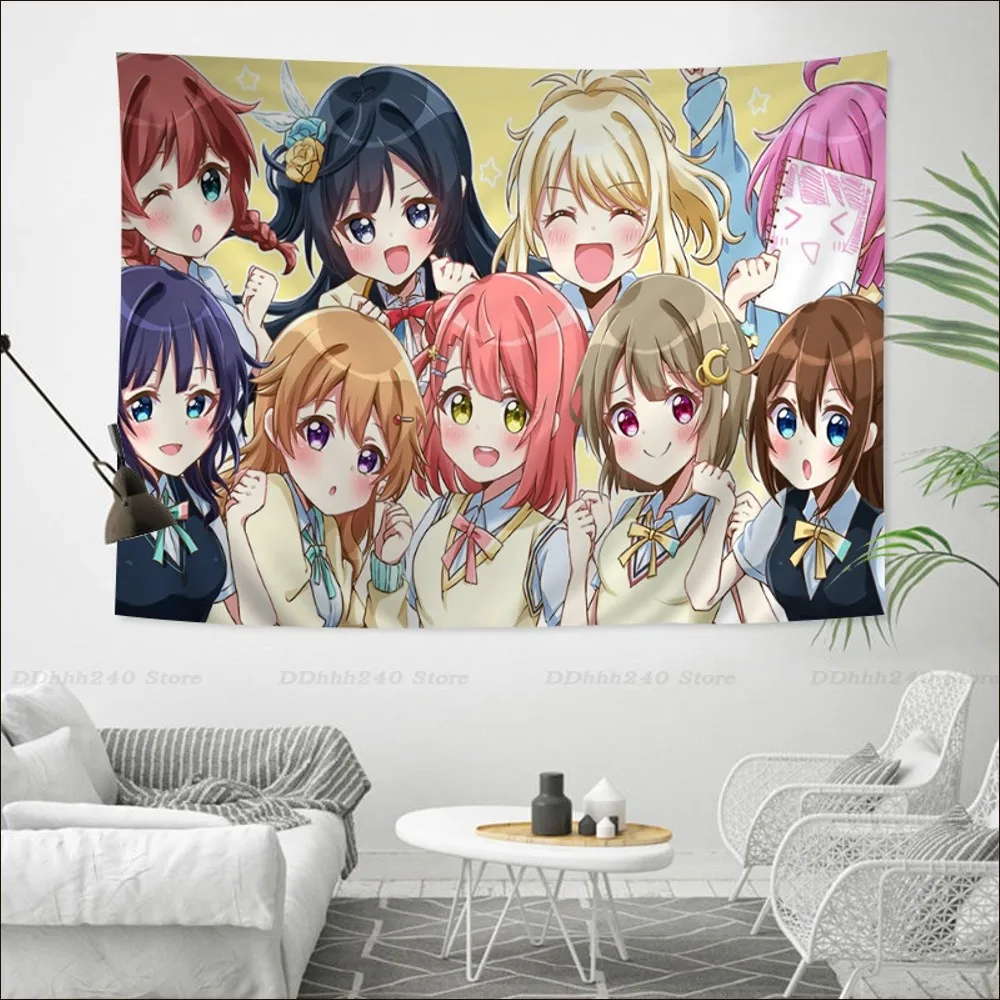 Love Live School Idol Festival Tapestry Chart Tapestry for Living Room Home Dorm Decor Art Home Decor