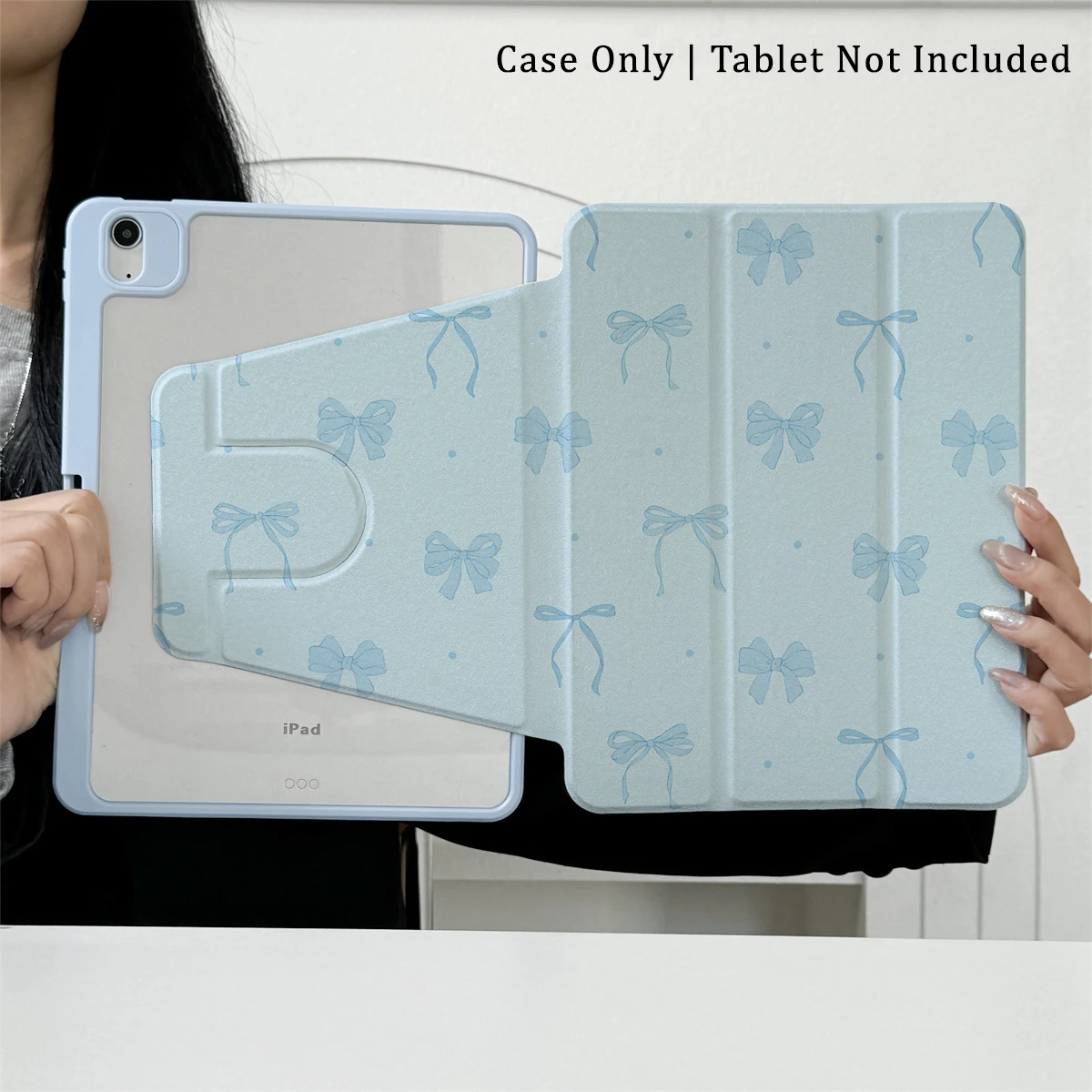 

360 ° Rotating Foldable Case to Easily Protect Your Pad: Compatible with iPad Air 6,Air 5,4,10,2024,air m3/a16 2025