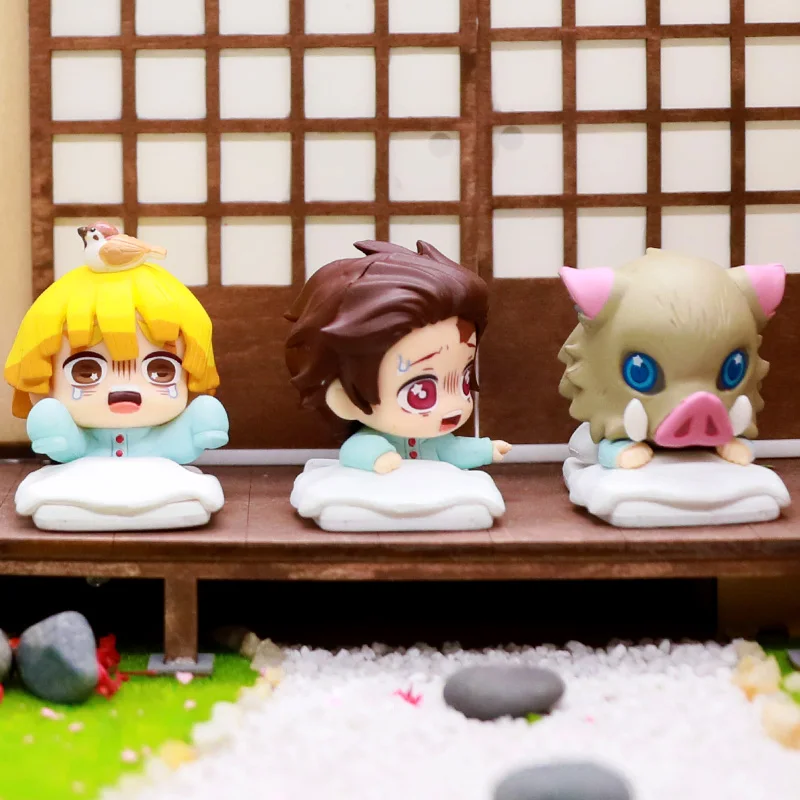 شيطان القاتل شينازوجاوا سانيمي كانروجي ميتسوري النوم النمذجة غاشابون شخصيات كرتونية سطح المكتب زخرفة عمل نموذج لجسم اللعب #2