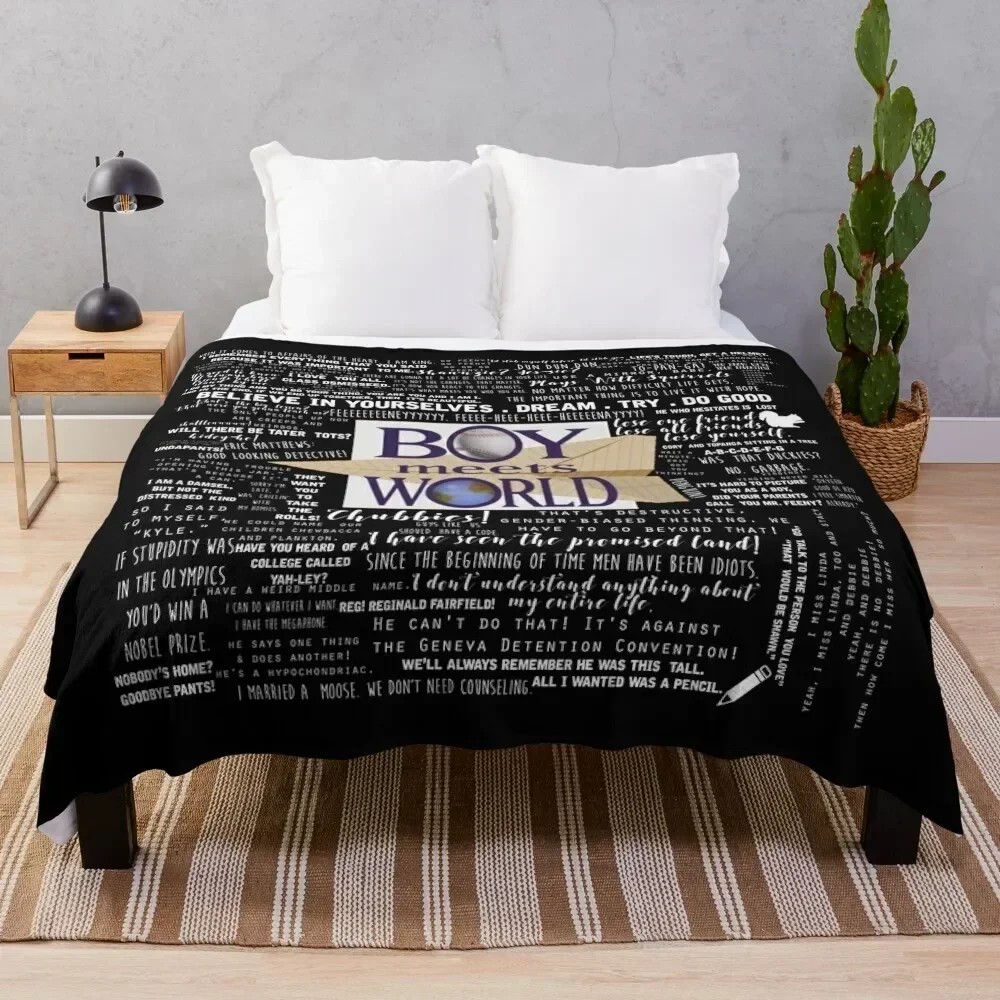 Boy Meets World Memorable Quotes Throw Blanket