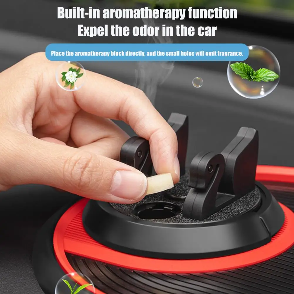 Suporte para Telefone com Rotação de 360 Graus 1 360 °   Suporte giratório para telemóvel, tapete antiderrapante de silicone para o painel do carro, c