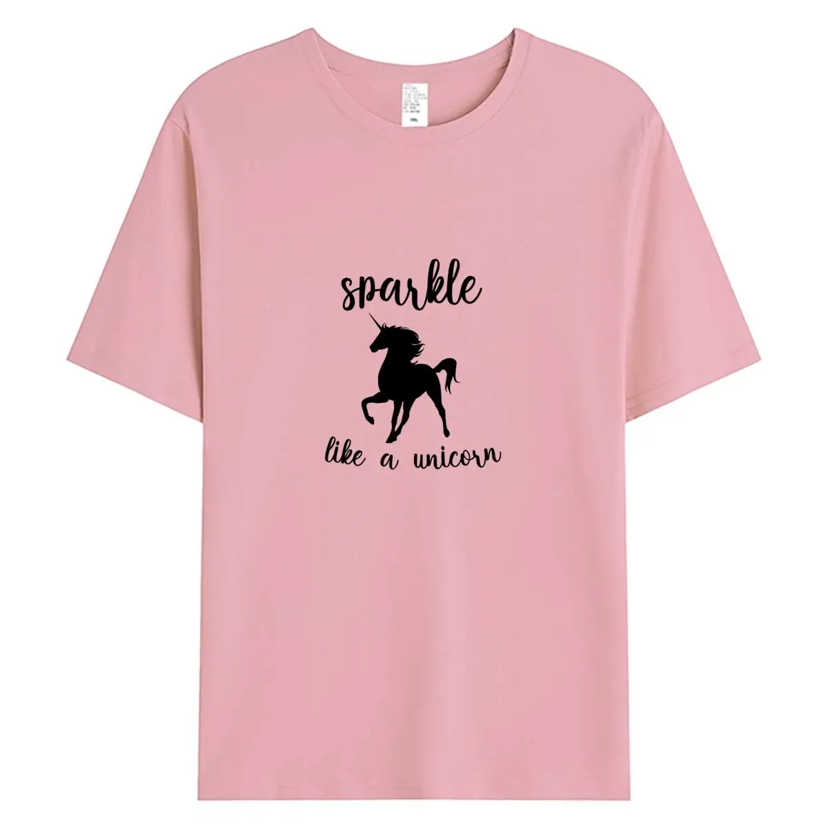 2026 Summer Tshirt Women Short Sleeve Tees Tops Woman Cotton Clothing New Unicorn Graphic T Shirts Oversized Female T-shirt