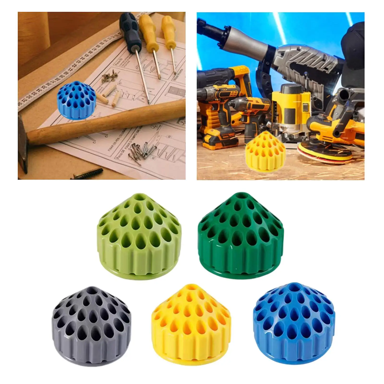 طحن رئيس الرف أدوات نحت بت حامل تخزين عرض الحاويات حامل مسمار الفن المنظم لورشة العمل الاستخدام المنزلي