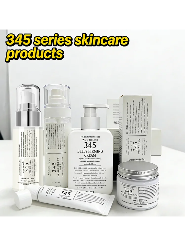 Produits de soin de la peau de la série 345 Crème pour les yeux & Sérum & Crème pour le visage Ensemble Efficace pour le lifting Hydrate et hydrate, Répare les cernes