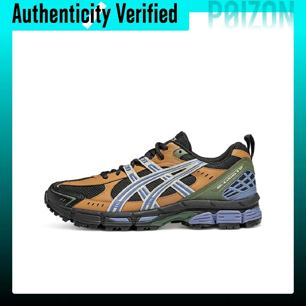 ASICS Gel Kahana 8 Cushioning Breathable Rebound Low top Trail Running Shoes Men's Black Brown 1011B998-002