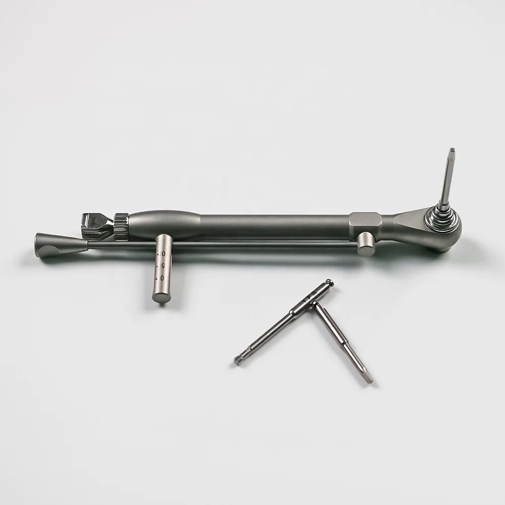 مجموعة أدوات ترميم صناعية عالمية لزراعة الأسنان مع محول لسائقي اليد