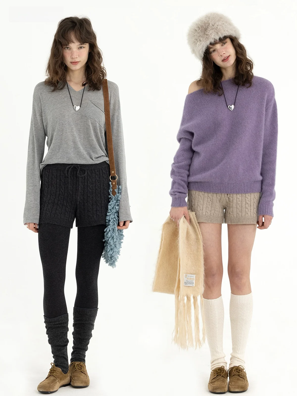 

Tetu STUDIO 2026SS: Универсальные шорты с высокой талией из хлопкового трикотажа и шерсти, с эффектом похудения, спиральный дизайн, для повседневной носки