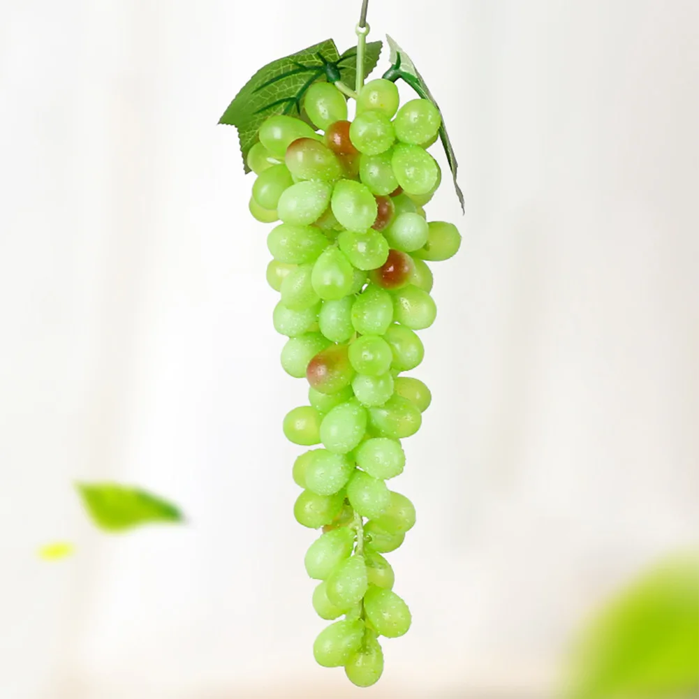 1 Bunch Artificial Grapes Simulation Fake Fruits Kitchen Table Decoration Photography Props Wedding Party Supplies Purple Grapes