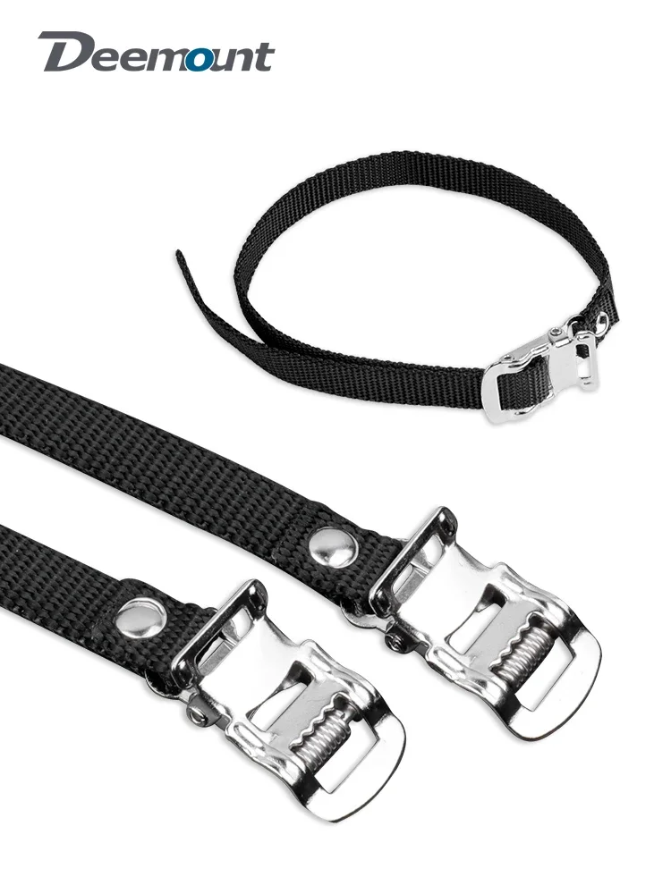 AliExpress DEEMOUNT 2pcs Toe Clip Straps for Bicycle Pedal Gym Spinning Bike Footboard Harness Bands Cycling Workout Demo Shoes Tip Rope Belt