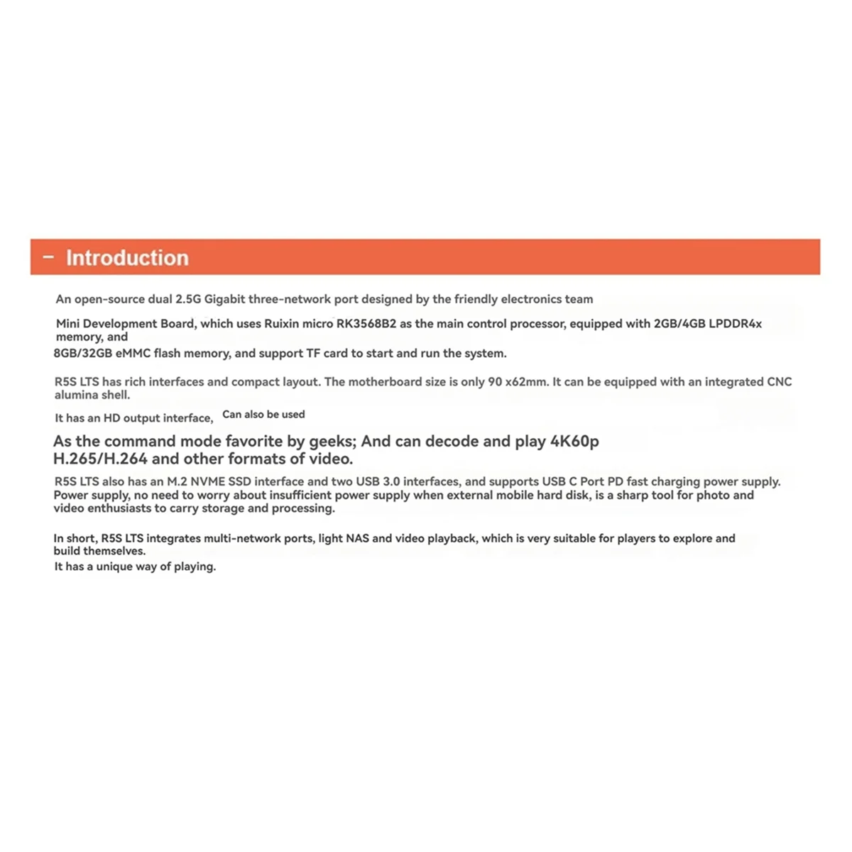 【Rápido de entrega】Placa de desarrollo NanoPi R5S