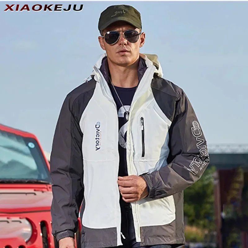 Man Coat Jacket Casual Parkas Motorcycle Jacket Army Mountaineering Heating Oversize Techwear Windbreaker Sports Trekking