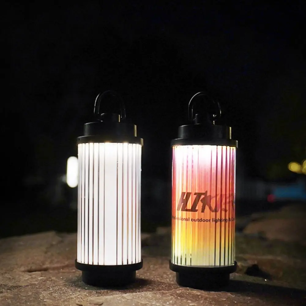 Wasserdichte hängende Campingleuchte Typ C, aufladbar, warmes Licht, tragbare Taschenlampe, kompakter Hängehaken, Mini-LED-Zeltlaternen