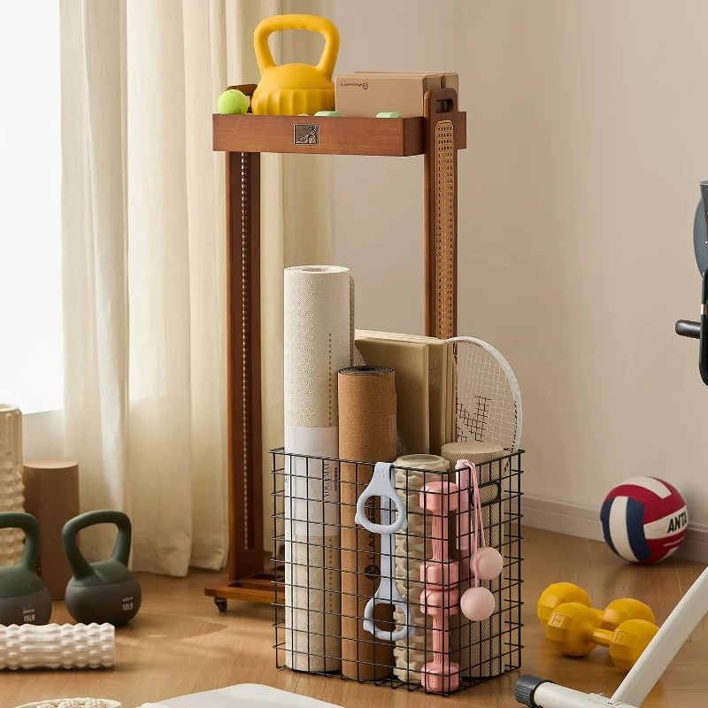 Detachable Storage Racks Movable Multi-functional Storage Racks Two‑tier Design Storage Basket Sturdy Home Organization