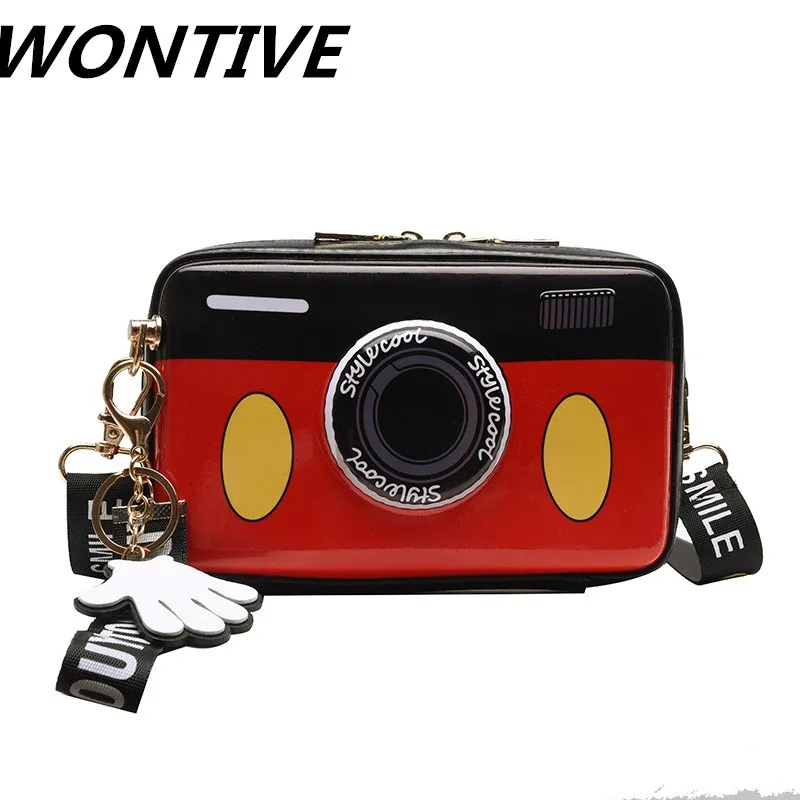 2020 Summer Woman's Bag Shoulder Diagonal Bag Cute Shaped Camera Bag Mini Trendy Wild Shoulder Diagonal Female Small Square Bag