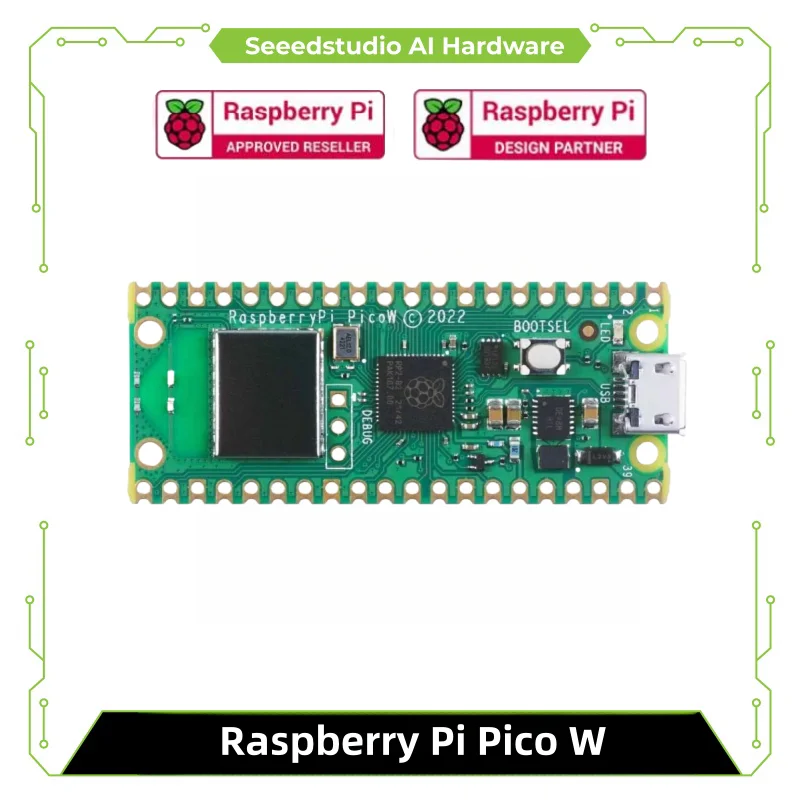 Raspberry Pi Pico W Board- Raspberry Pi RP2040 chip, Wi-Fi & Bluetooth 5.2 supported, beginner-friendly microcontroller