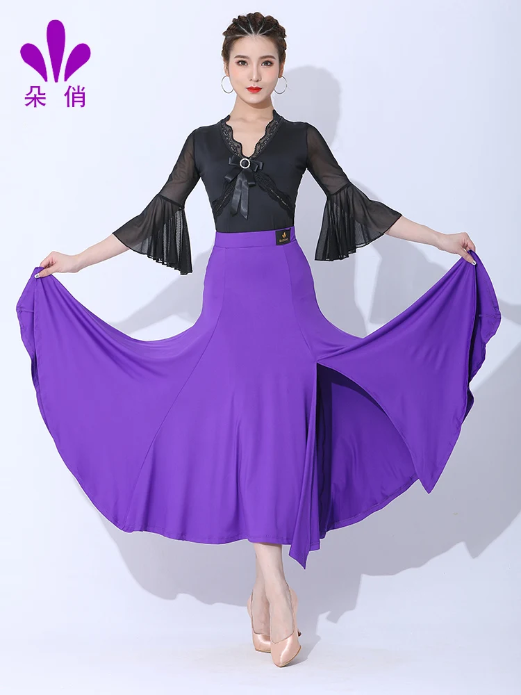 2023 New Ballroom Dance Competition Skirt Dance Ballroom Waltz Skirt Standard Dance Women Ballroom Clothes 2320Q