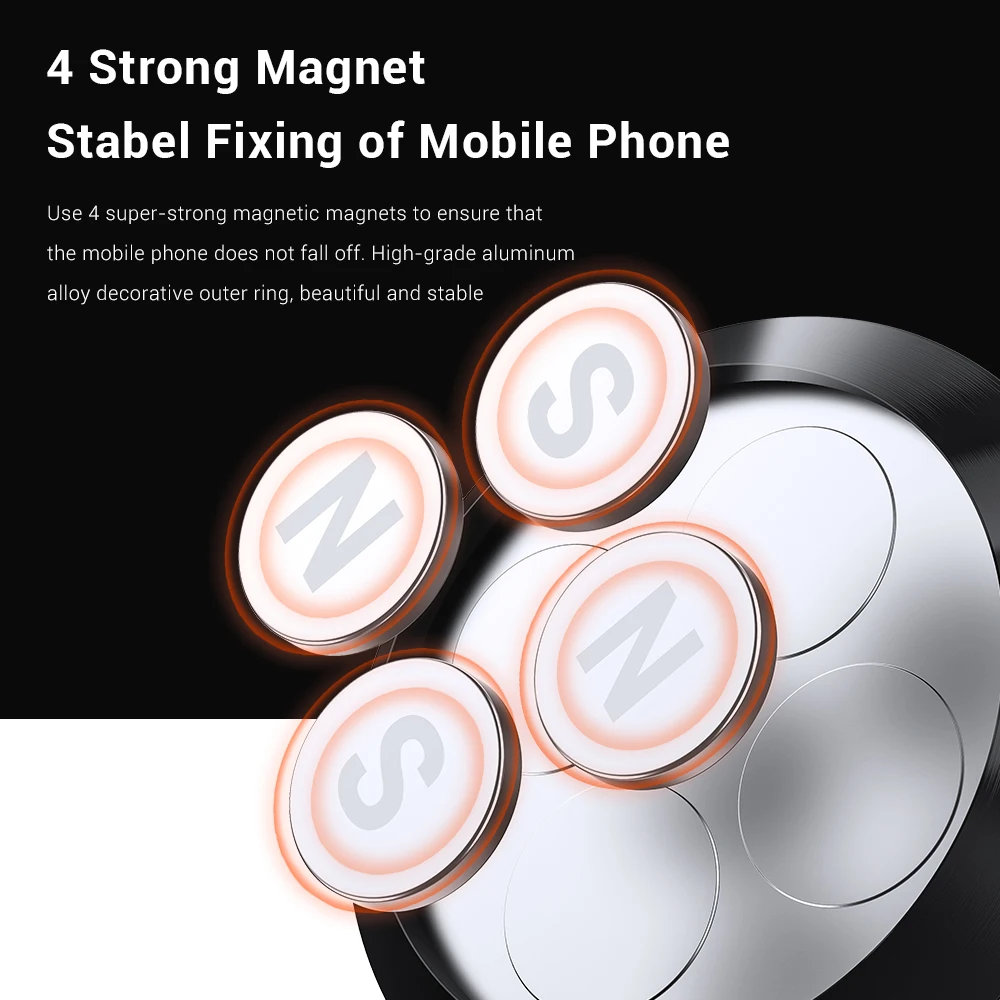 TOPK Magnetic Phone Holder for Car Air Vent Magnetic Phone Mount for Car,Car Phone Holder Mount for Cell Phones and Mini Tablets image 3