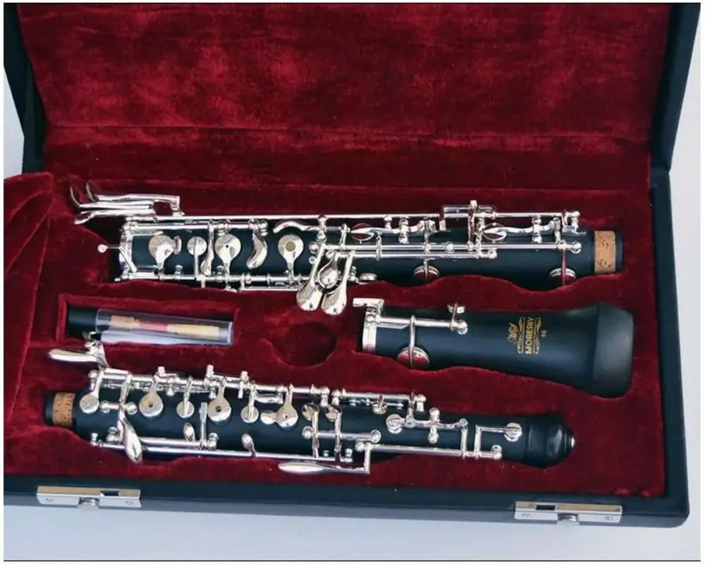 

MORESKY Professional C Key Oboe Semi-automatic Style Cupronickel Plated Silver Fully automatic Oboe