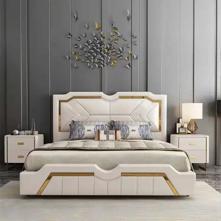 Newly design Bedroom Furniture Wooden Double Bed Bases Frame For Full