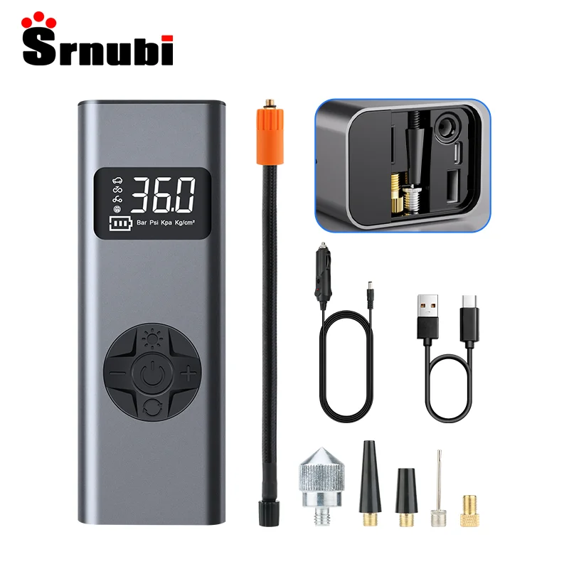 

Wireless Air Pump Portable for Car Portable Tyre Inflator Electric Air Compressor Car Air Pump Inflator Car Air Tire Pump