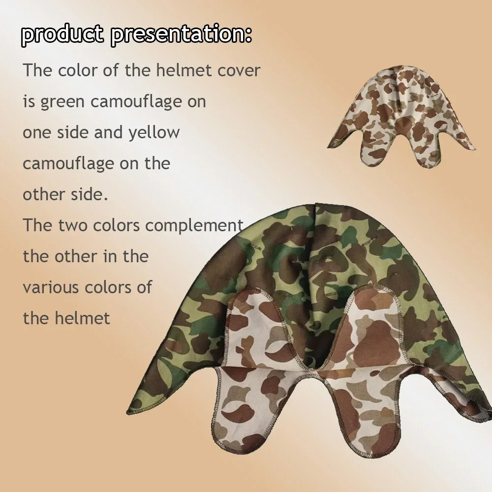 WW2 Camo Cover M1 M35 Helmet Decoration Duck Cover Pacific Camouflage Mask M1 Camouflage Helmet Mask