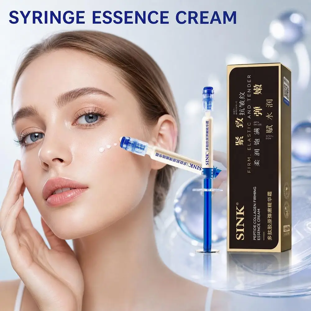 XIANJINA Polypeptide Collagen Elastic Tender Essence Cream Brand Tightening Lifting Sagging Skin Serum Eye Bags Wrinkle Eraser