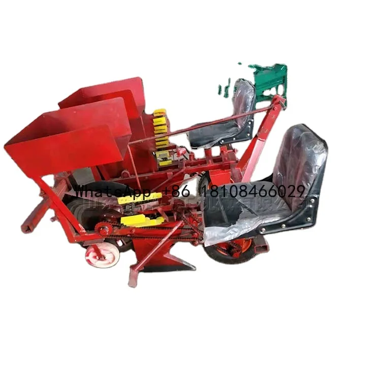 Four-wheel Tractor With Green Onion Transplanter Double Row Green Onion Seedling Planter