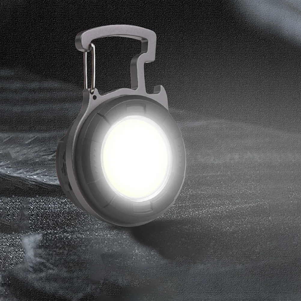 Aluminum ABS Mini Flashlight Keychain 500L High Brightness USB Rechargeable Pocket Light Daily Use Small Flashlights Outdoor