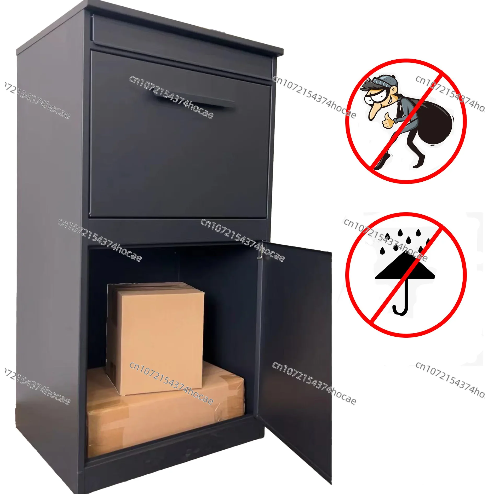 Explosion-proof, theft-proof and rainproof indoor and outdoor smart password courier box