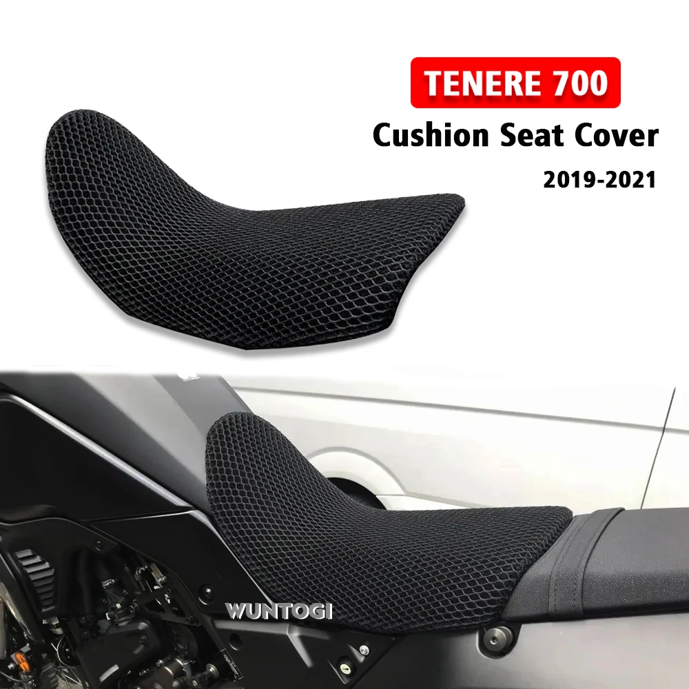 

For Yamaha TENERE 700 Nylon Seat Cover Fabric Saddle Motorcycle Protecting Cushion Seat Cover T7 T700 Tenere 700 2019 2020 2021