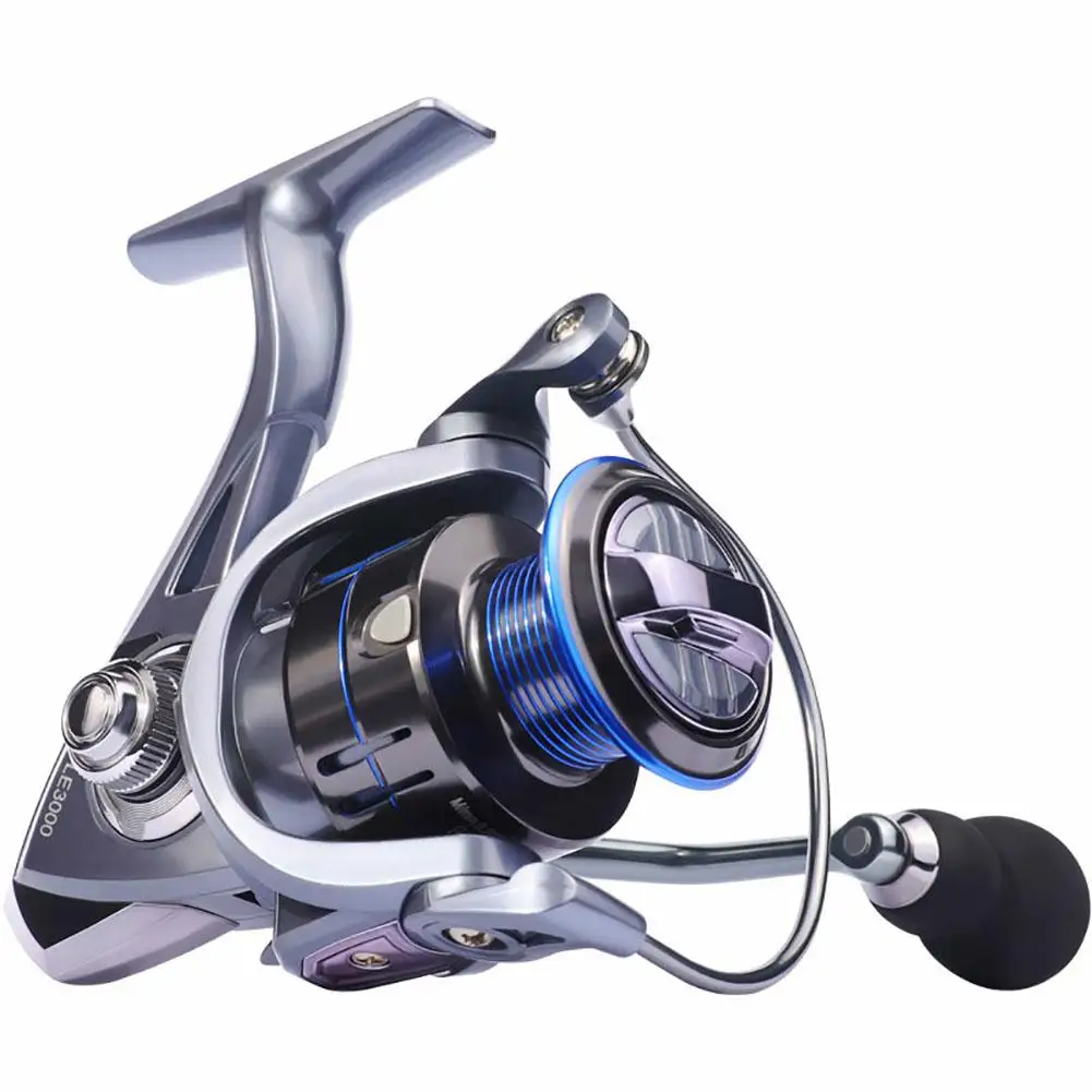 

Lightweight Spinning Fishing Reel 12+1bb Bearing 5.2:1 Gear Ratio 15kg Max Drag Suitable For Seawater Freshwater