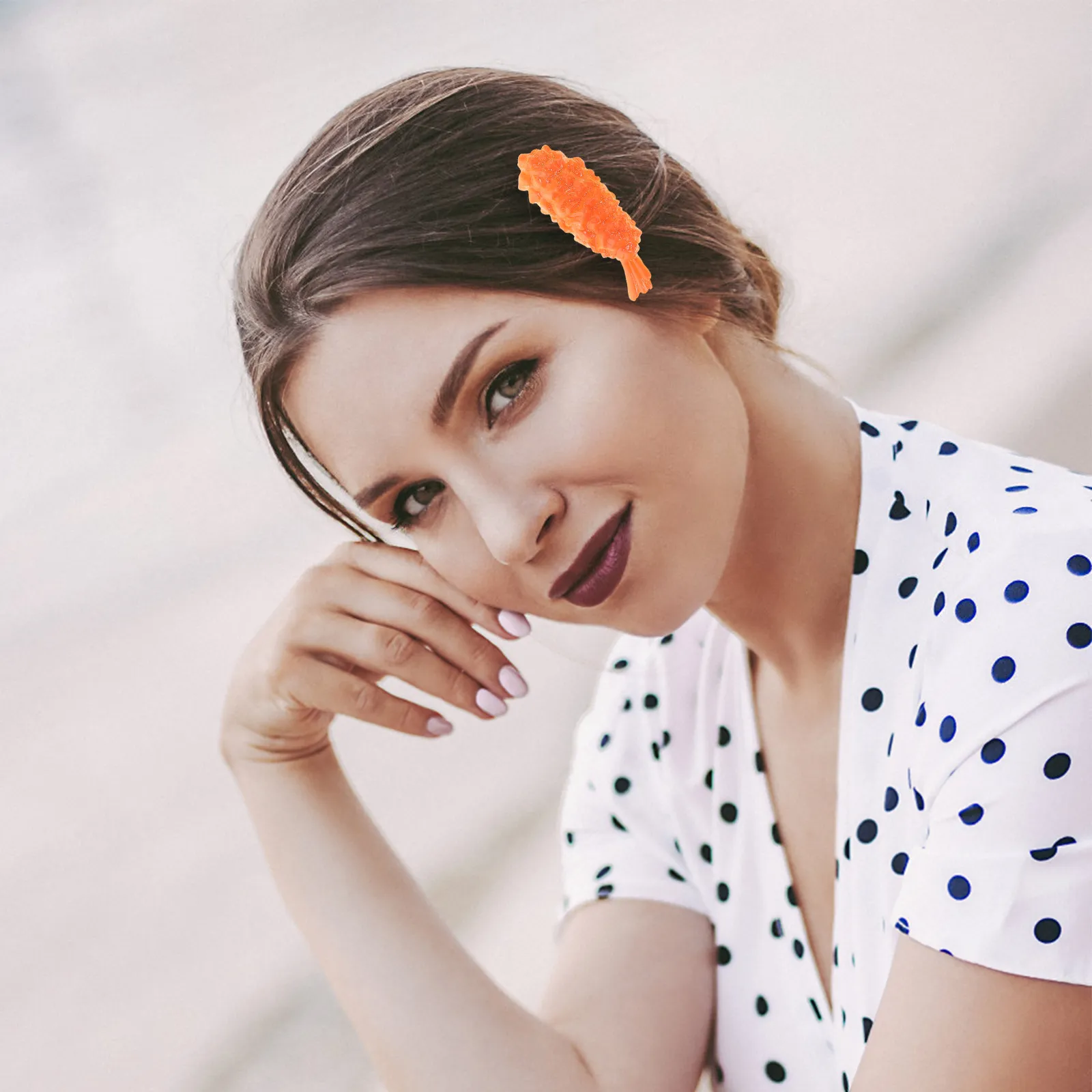 4Pcs Simulated Food Hair Clips Novelty Creative Hairpins Lightweight Tight Hold Hair Accessories for Daily Use