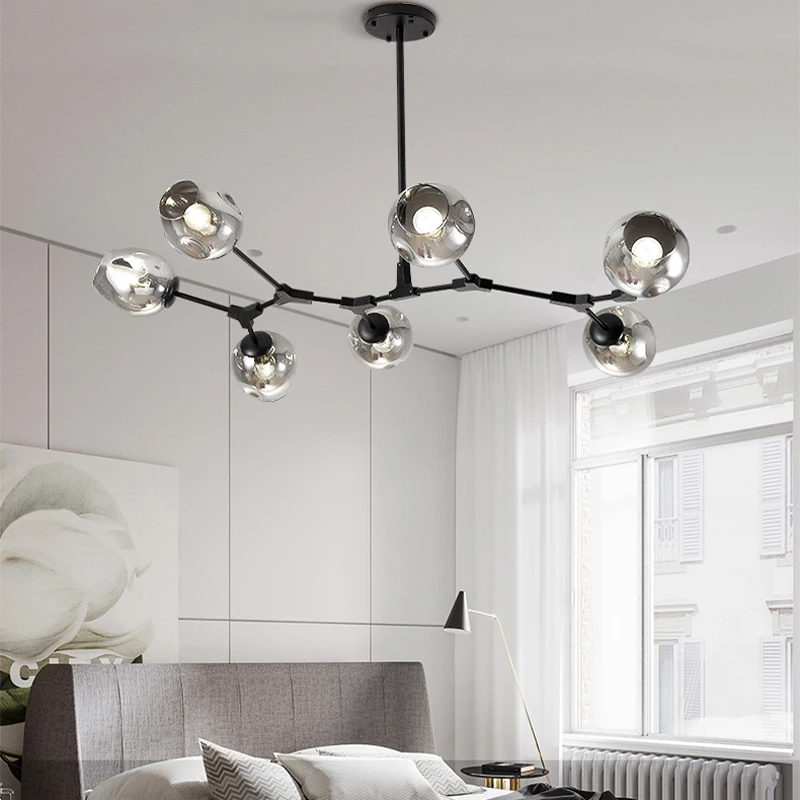 Modern Led Branch Shape Ceiling Chandeliers Industrial Style Pendant Lamp Living Dining Room Bedroom Hangjing Light Decor Lustre