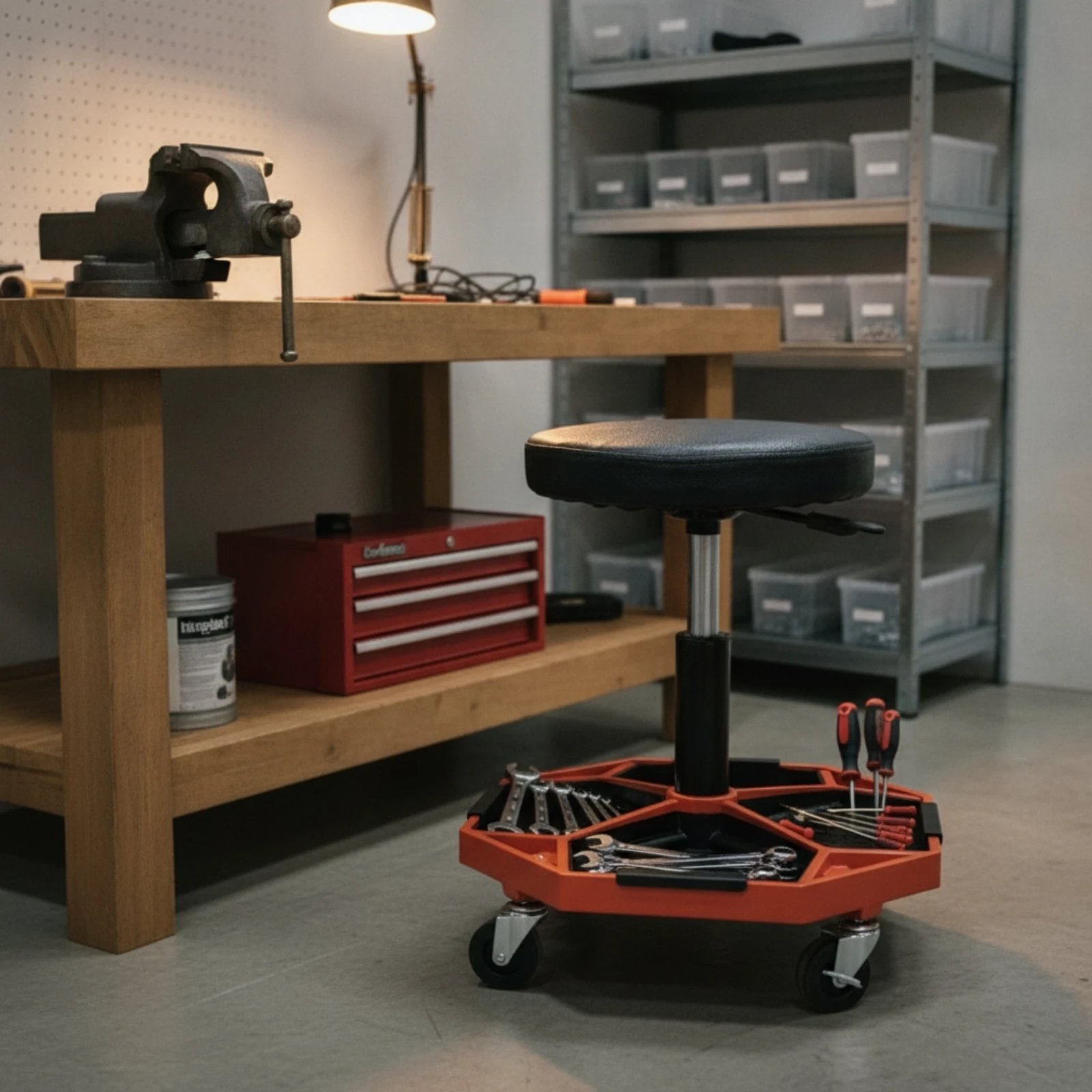 rolling-mechanic-stool-height-adjustable-cushioned-roller-seat-with-storage-tray-smooth-rolling-for-garage