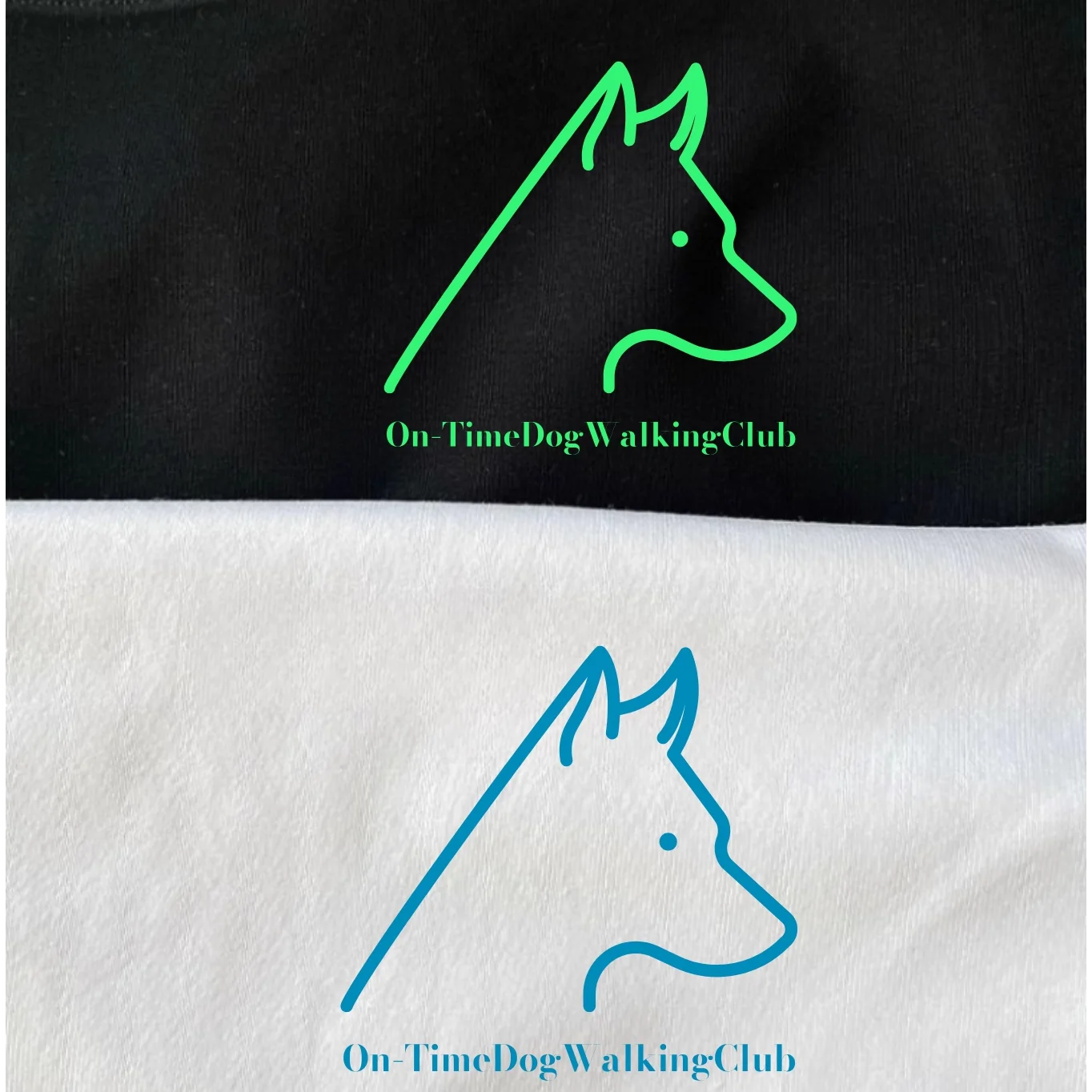 Cotton Long Sleeve Couple T-Shirt Loose Fit Printed Commute Style Dog Walking Club Youth Trend Summer Autumn Unisex T-Shirt